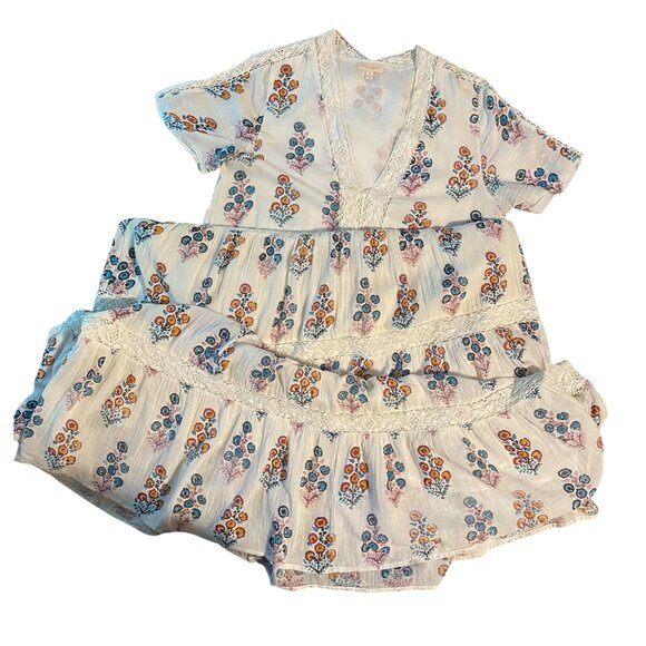 Pink Chicken Floral Maxi Dress Size Medium - Picture 4 of 12